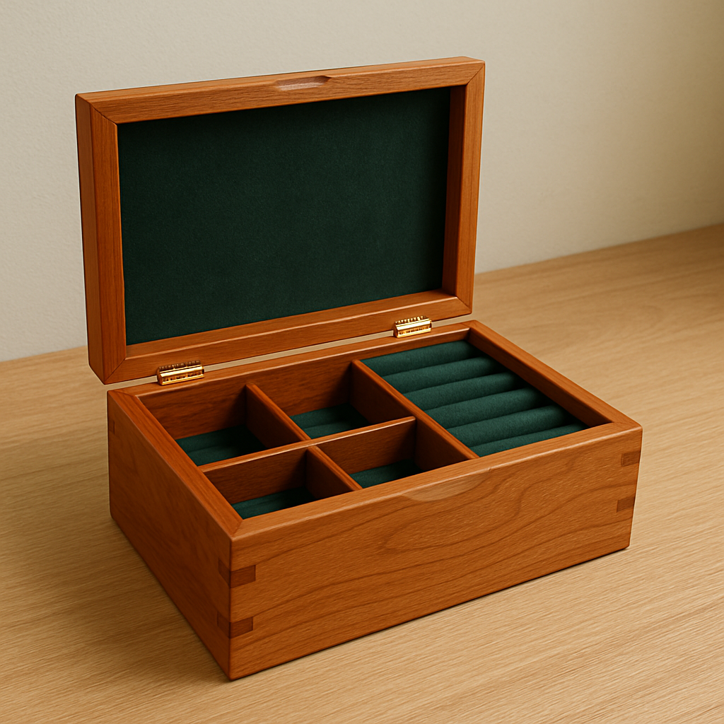 Cherry Wood Jewelry Box