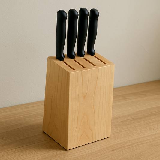 Maple Wood Knife Block